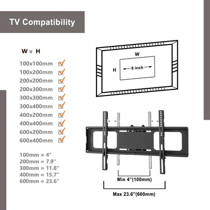 Swivel Floor TV Stand, Bedroom TV Stand with Mount for 32 to 65" TV