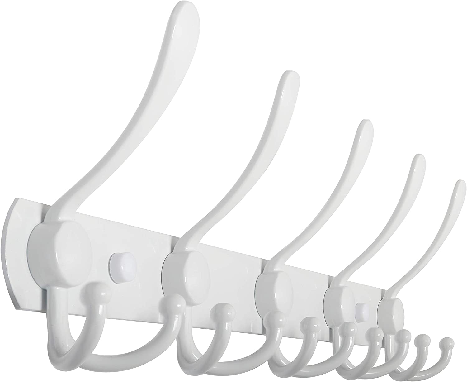 Coat Rack Wall Mount,Coat Hooks Wall Mount,Coat Hanger Wall,Hook Rack,Wall Coat Rack with Hooks for Hanging Coats,Jacket,Clothes,White