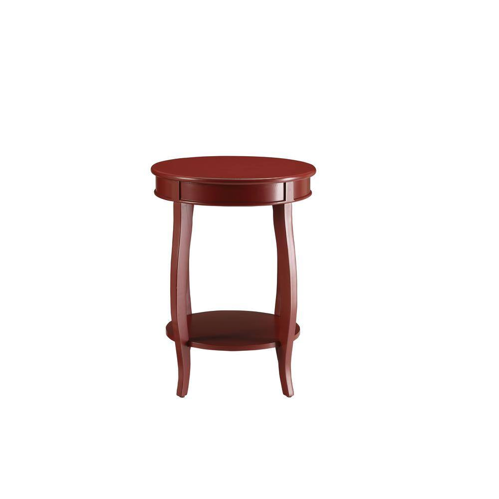 Aberta Red Storage Side Table