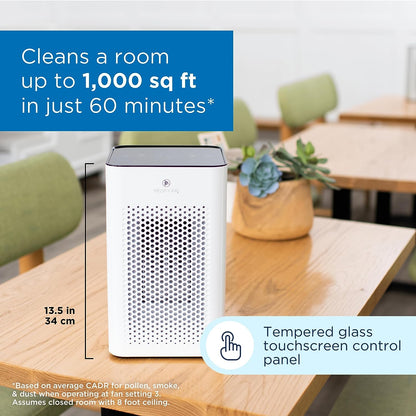 Medify MA-25 Air Purifier with True HEPA H13 Filter | 825 Ft² Coverage in 1Hr for Allergens, Smoke, Wildfires, Odors, Pollen, Pet Dander | Quiet 99.9% Removal to 0.1 Microns | White, 2-Pack