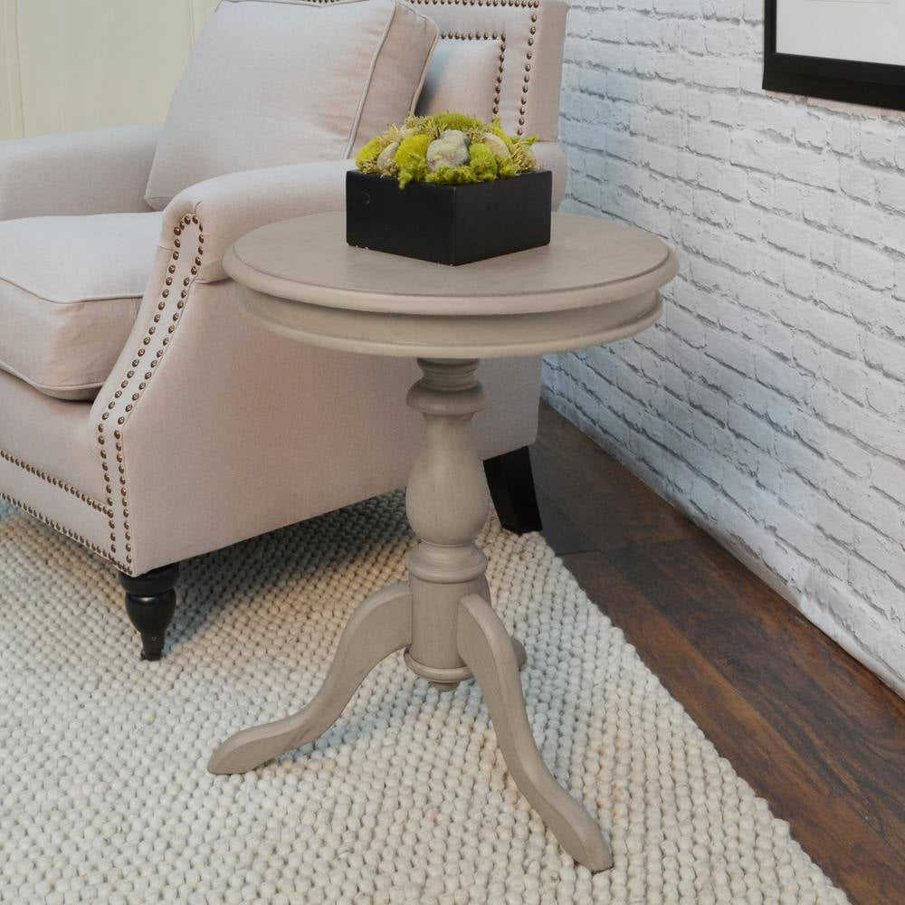 Gilda Weathered Gray Side Table