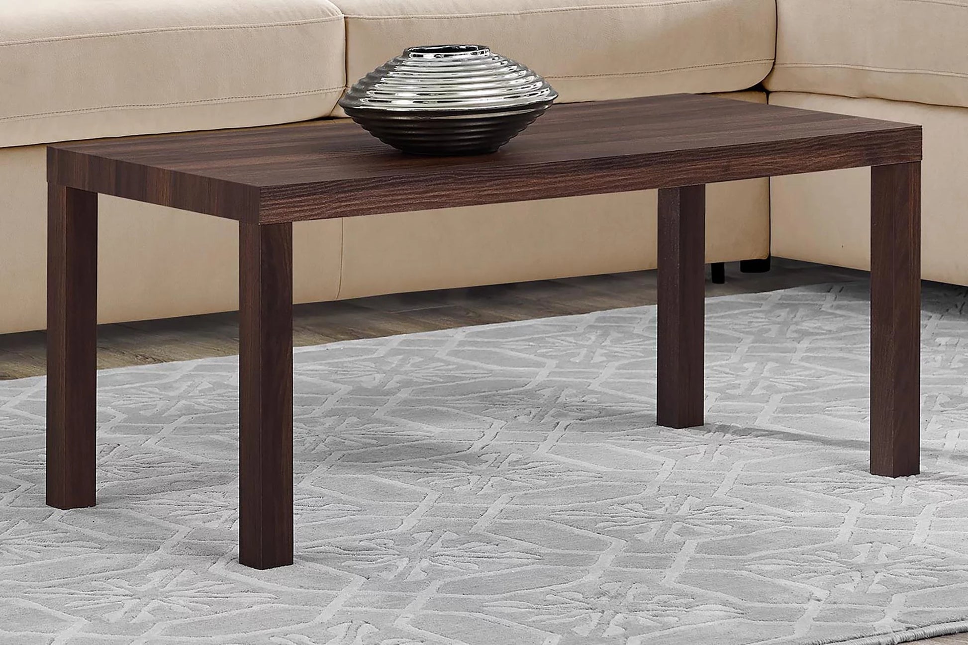 Parsons Coffee Table, Walnut