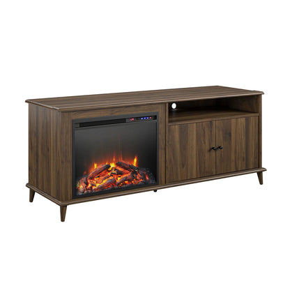 Farnsworth Fireplace TV Stand for Tvs up to 65", Walnut