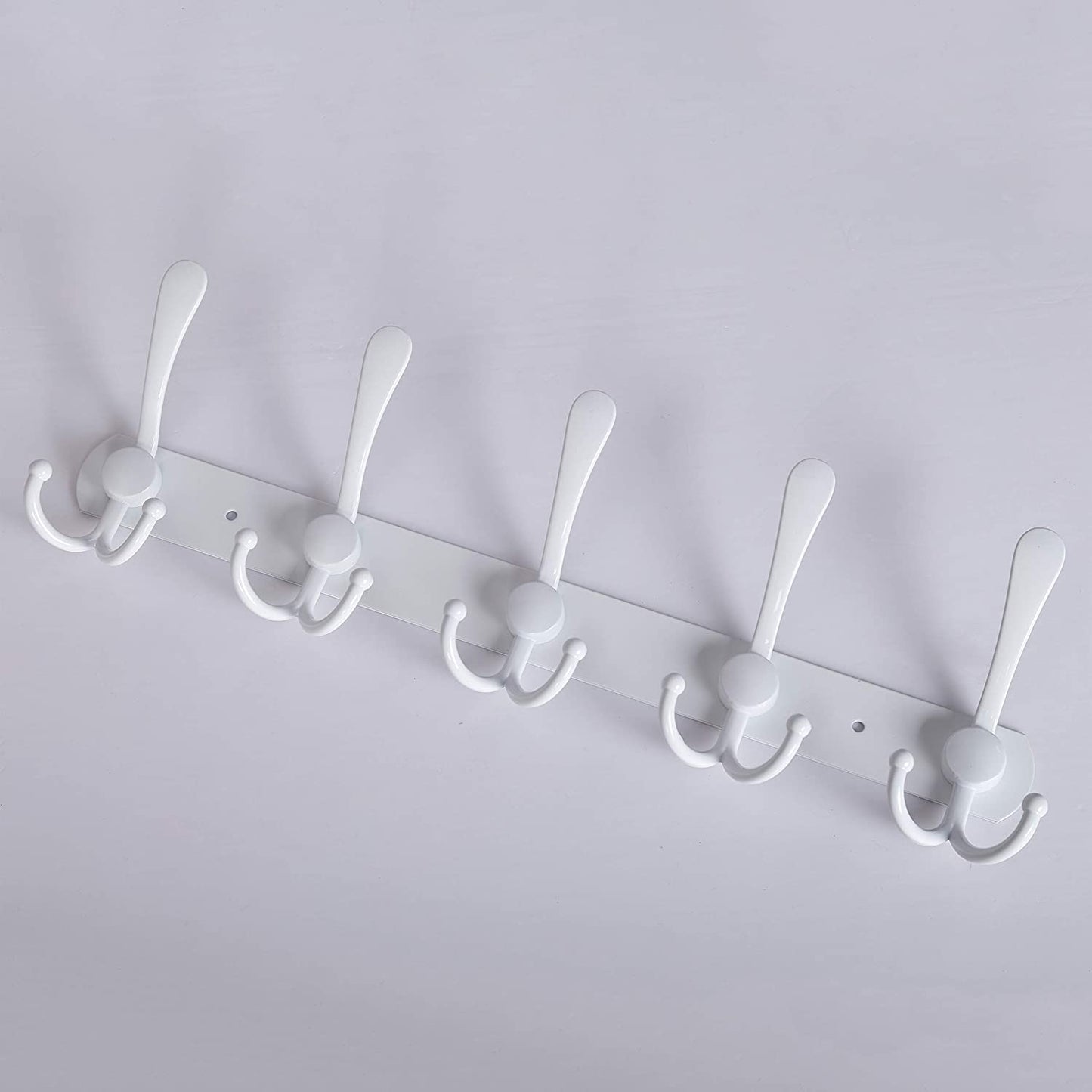 Coat Rack Wall Mount,Coat Hooks Wall Mount,Coat Hanger Wall,Hook Rack,Wall Coat Rack with Hooks for Hanging Coats,Jacket,Clothes,White