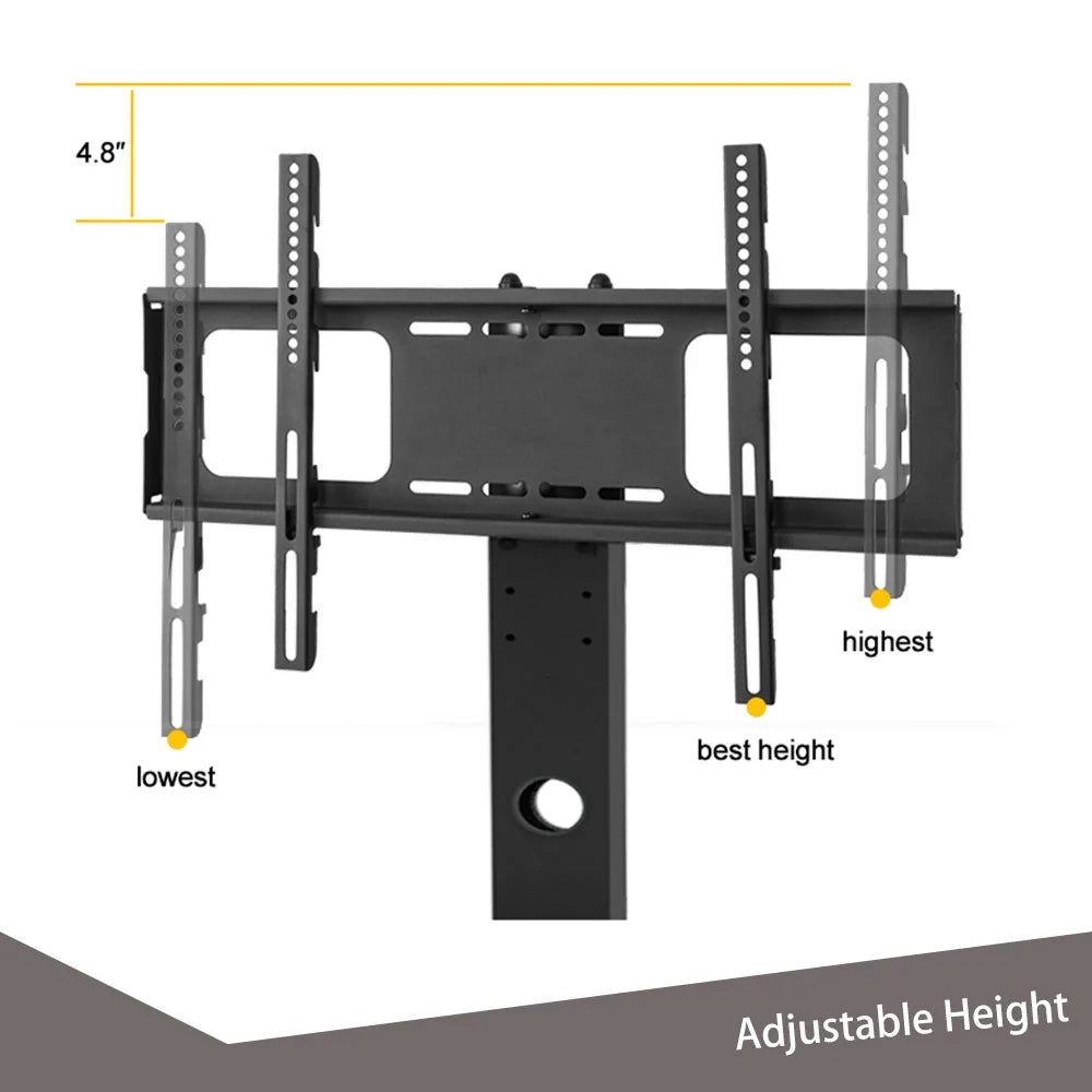 Swivel Floor TV Stand, Bedroom TV Stand with Mount for 32 to 65" TV