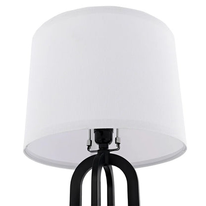 22.75'' Black USB Table Lamp with LED Bulbs