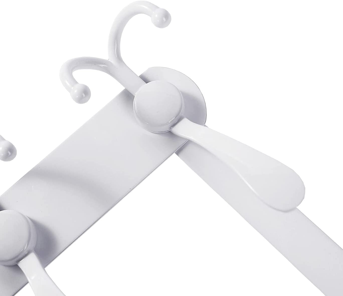 over the Door Hooks,Coat Rack for Hanging Clothes Hat Towel (Heavy Duty White 1Pcs)