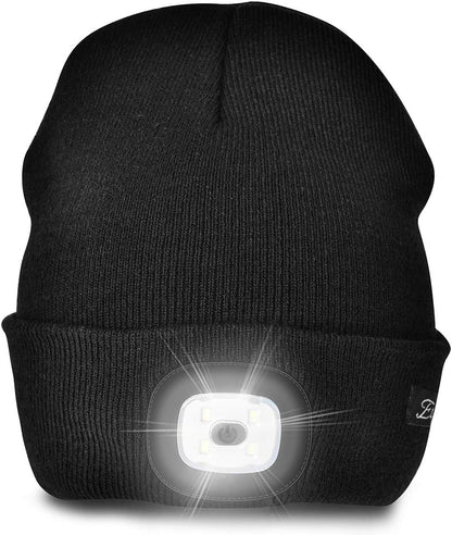 Unisex Beanie with the Light Gifts for Men Dad Father USB Rechargeable Caps