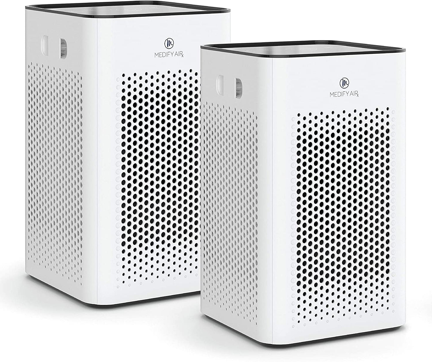 Medify MA-25 Air Purifier with True HEPA H13 Filter | 825 Ft² Coverage in 1Hr for Allergens, Smoke, Wildfires, Odors, Pollen, Pet Dander | Quiet 99.9% Removal to 0.1 Microns | White, 2-Pack