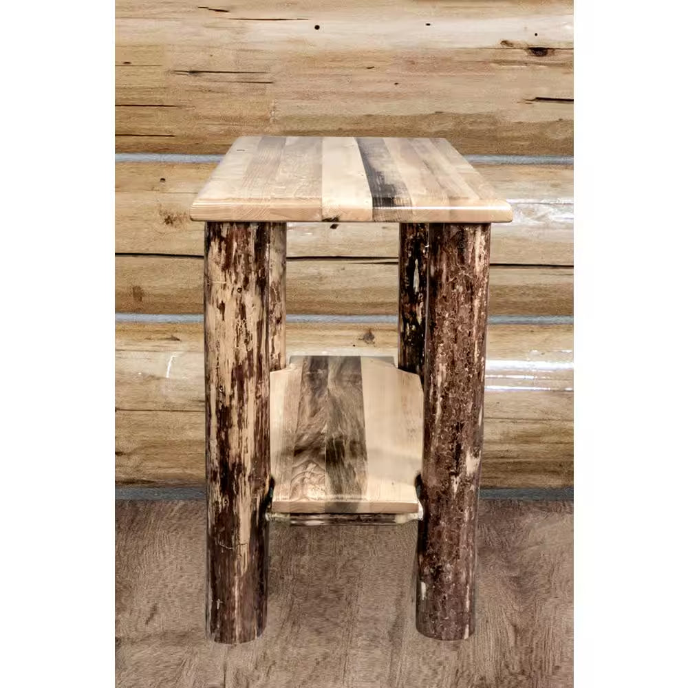 Glacier Brown Chair Side Table