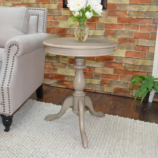 Gilda Weathered Gray Side Table