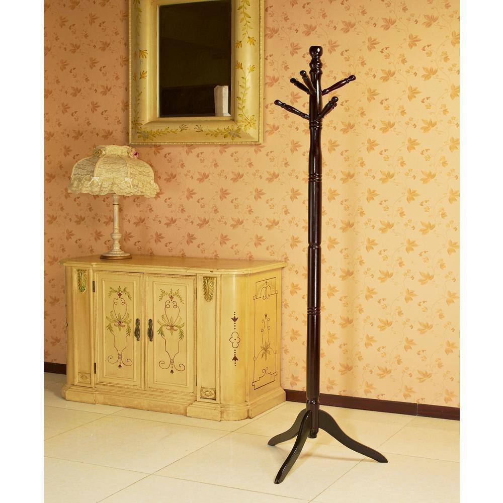 Rustic Branch Espresso Free Standing Coat Rack