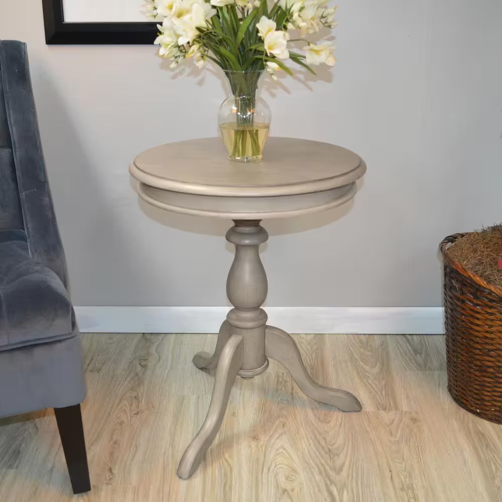 Gilda Weathered Gray Side Table