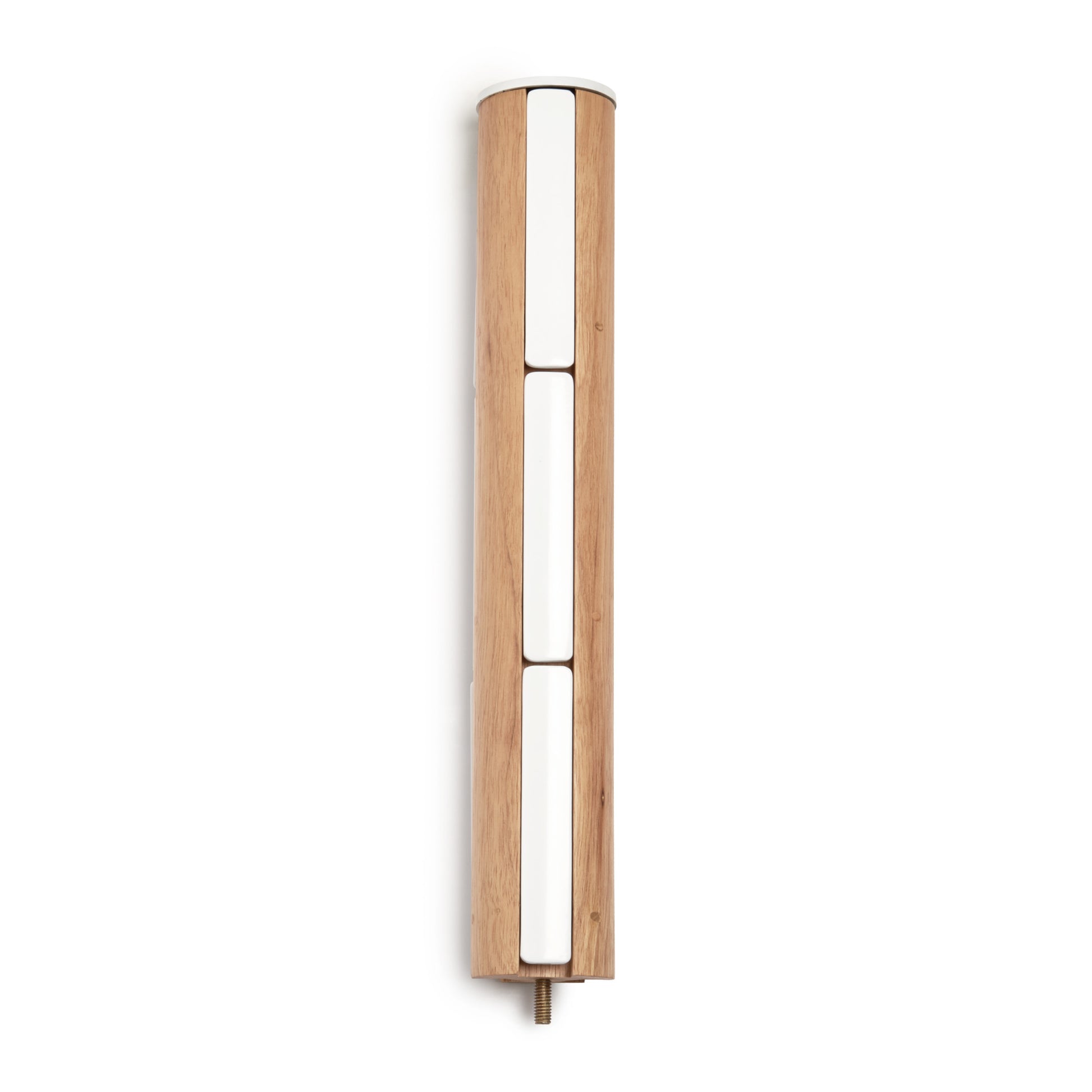 Flapper Coat Rack Entryway 9 Hook White/Natural