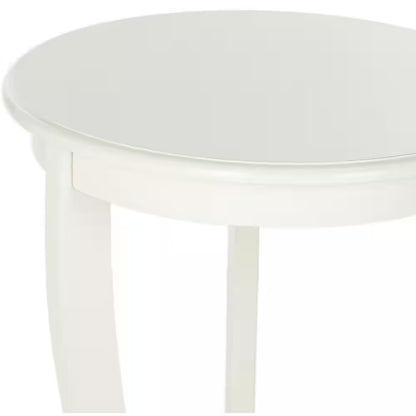 Mary Rustic White/Cream Side Table